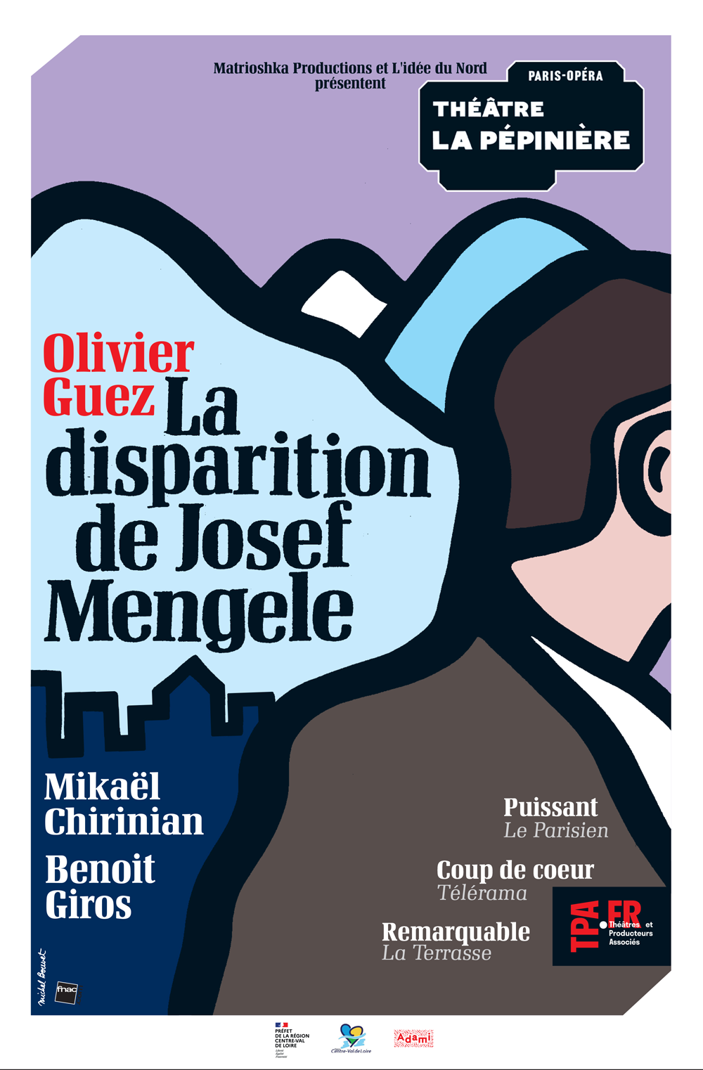 Affiche du spectacle  LA DISPARITION DE JOSEF MENGELE